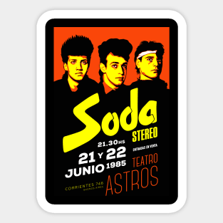 Soda Retro Poster Sticker